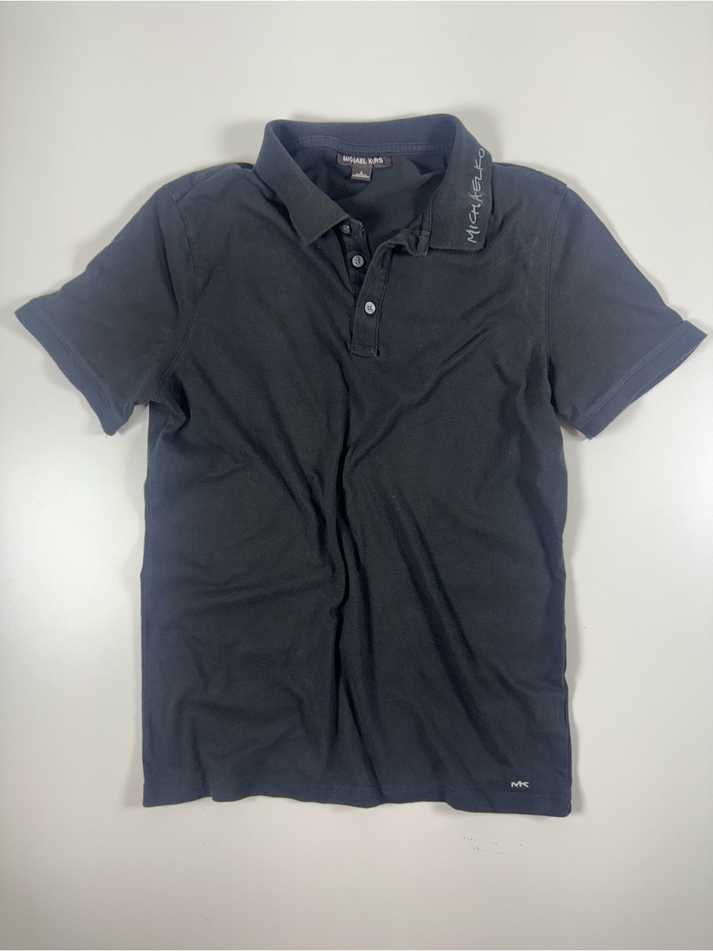 Michael Kors Men's Black Polo with Subtle Logo